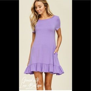 Ruffle tunic with pockets